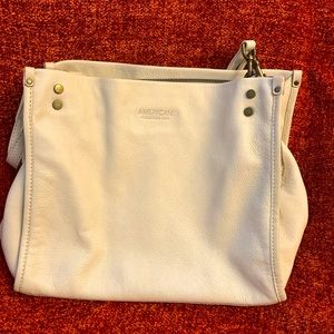 American Leather Co. white bag